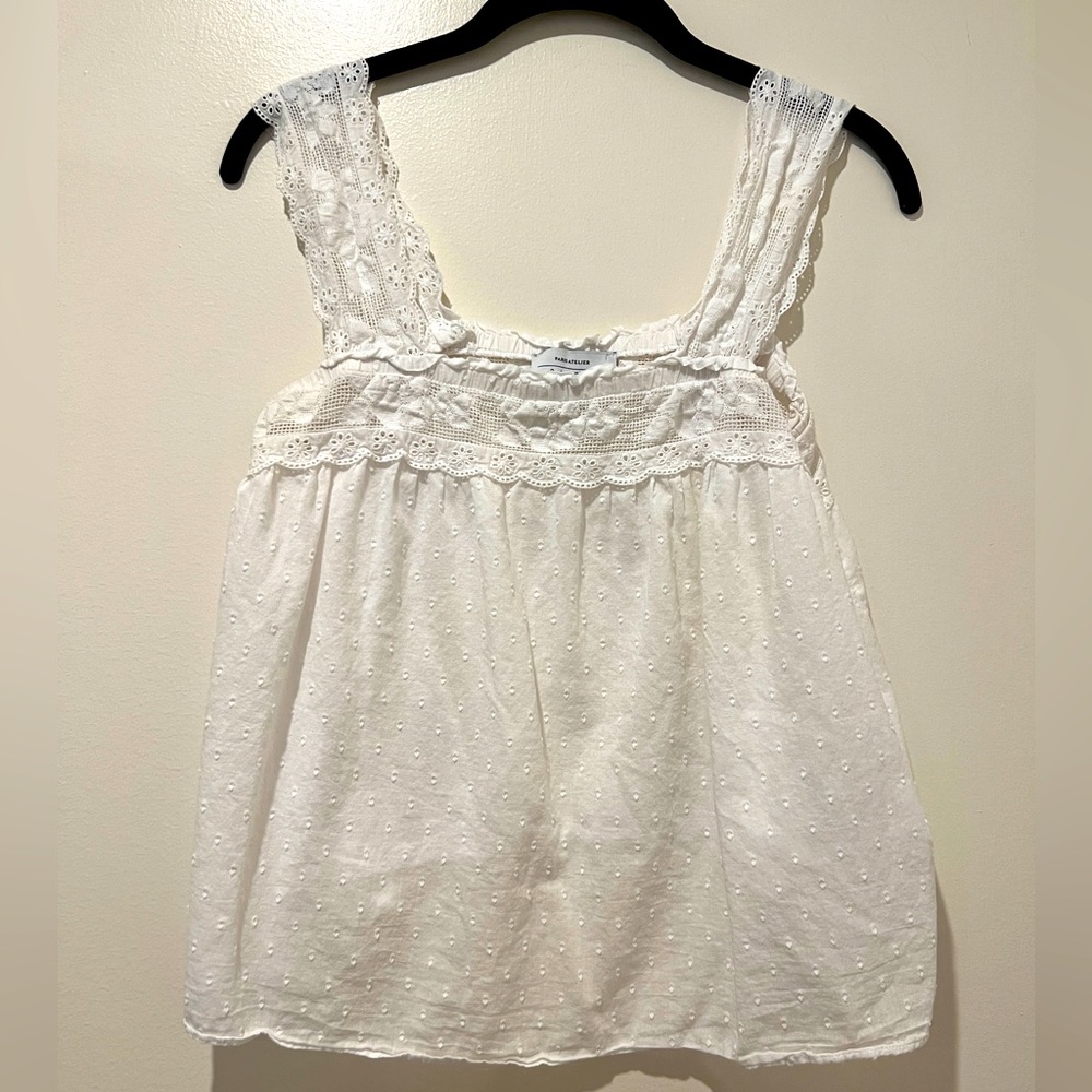 White lace top